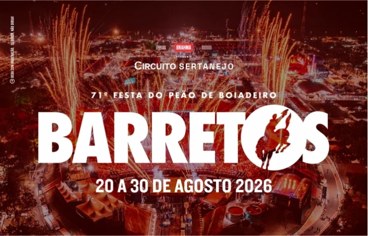 Cartaz oficial da Festa do Peão de Barretos 2026